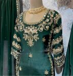 LATEST CHINON EMBROIDERY SEQUENCE MIRROR WORK TOP SHARARA WITH DUPATTA PARTY WEAR WHOLESALE PRICE ETHNIC GARMENT (9)