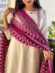 LATEST KHADI COTTON EMBROIDERY WORK TOP BOTTOM WITH DUPATTA PARTY WEAR WHOLESALE PRICE ETHNIC GARMENT (3)