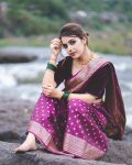 NEW ARRIVAL BANARASI SOFT SILK WEAVING WORK SAREE WITH UNSTITCHED BLOUSE PARTY WEAR WHOLESALE PRICE ETHNIC GARMENT (2)