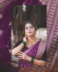 NEW ARRIVAL BANARASI SOFT SILK WEAVING WORK SAREE WITH UNSTITCHED BLOUSE PARTY WEAR WHOLESALE PRICE ETHNIC GARMENT (2)