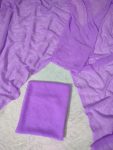 NEW ARRIVAL GEORGETTE SWAROSKI DIAMOND WORK SAREE WITH UNSTITCHED BLOUSE LAVENDER