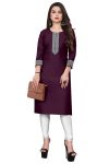 RICH LOOK COTTON LACE BORDER WORK ONLY KURTI DAILY WEAR WHOLESALE PRICE ETHNIC GARMENT (30)