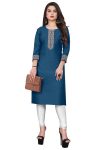 RICH LOOK COTTON LACE BORDER WORK ONLY KURTI DAILY WEAR WHOLESALE PRICE ETHNIC GARMENT (33)