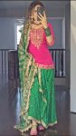 RICH LOOK GEORGETTE EMBROIDERY AND SEQUENCE WORK TOP LEHENGA WITH DUPATTA FESTIVAL WEAR WHOLESALE PRICE ETHNIC GARMENT (15)