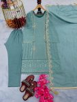 RICH LOOK GEORGETTE EMBROIDERY SEQUENCE WORK TOP PANT WITH DUPATTA FESTIVAL WEAR WHOLESALE PRICE ETHNIC GARMENT (36)