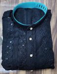 RICH LOOK RAYON CHICKENKARI WORK MENS KURTA PAJAMA FESTIVAL WEAR WHOLESALE PRICE ETHNIC GARMENT (6)