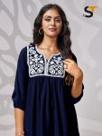 RICH LOOK RAYON EMBROIDERY WORK ONLY KURTI DAILY WEAR WHOLESALE PRICE ETHNIC GARMENT (5)