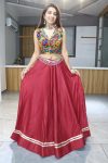 RICH LOOK RAYON PLAIN WITH GOTA PATTI WORK LEHENGA CHOLI FESTIVAL WEAR WHOLESALE PRICE ETHNIC GARMENT (21)