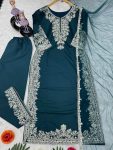 RICH LOOK SILK SEQUENCE WITH HAND WORK TOP PANT WITH DUPATTA FESTIVAL WEAR WHOLESALE PRICE ETHNIC GARMENT (6)