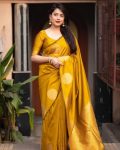 TRADITIONAL BANARASI SILK GOLD ZARI WEAVING WORK SAREE WITH UNSTITCHED BLOUSE PARTI WEAR WHOLESALE PRICE ETHNIC GARMENT 1(33)