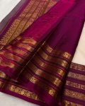 TRADITIONAL BANARASI SILK GOLD ZARI WEAVING WORK SAREE WITH UNSTITCHED BLOUSE PARTY WEAR WHOLESALE PRICE ETHNIC GARMENT (2)