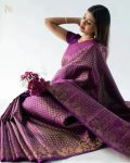 TRADITIONAL BANARASI SOFT SILK ZARI WEAVING WORK SAREE WITH UNSTITCHED BLOUSE PARTY WEAR WHOLESALE PRICE ETHNIC GARMENT (5)