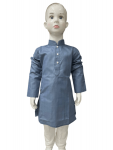 TRADITIONAL COTTON SILVER WEAVING LINE KID’S WEAR KURTA WITH PAJAMA PARTY WEAR WHOLESALE PRICE ETHNIC GARMENT (1)