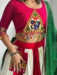 TRADITIONAL FIONA COTTON PATCH WITH KODI WORK LEHENGA CHOLI WITH DUPATTA PARTY WEAR WHOLESALE PRICE ETHNIC GARMENT (4)