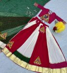 TRADITIONAL FIONA COTTON PATCH WITH KODI WORK LEHENGA CHOLI WITH DUPATTA PARTY WEAR WHOLESALE PRICE ETHNIC GARMENT (4)