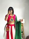 TRADITIONAL FIONA COTTON PATCH WITH KODI WORK LEHENGA CHOLI WITH DUPATTA PARTY WEAR WHOLESALE PRICE ETHNIC GARMENT (4)