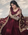 TRADITIONAL GEORGETTE EMBROIDERY SEQUENCE WORK GOWN BOTTOM WITH DUPATTA PARTY WEAR WHOLESALE PRICE ETHNIC GARMENT (3)