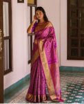 TRENDING BANARASI SILK GOLD ZARI WEAVING WEAR SAREE WITH UNSTITCHED BLOUSE WHOLESALE PRICE ETHNIC GARMENT (5)