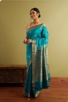 TRENDING BANARASI WEAVING WORK SAREE WITH UNSTITCHED BLOUSE FESTIVE WEAR WHOLESALE PRICE ETHNIC GARMENT (5)