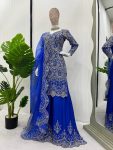 TRENDING CHINON SILK THREAD SEQUENCE WORK TOP PALAZZO WITH DUPATTA PARTY WEAR WHOLESALE PRICE ETHNIC GARMENT (6)