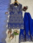 TRENDING CHINON SILK THREAD SEQUENCE WORK TOP PALAZZO WITH DUPATTA PARTY WEAR WHOLESALE PRICE ETHNIC GARMENT (6)