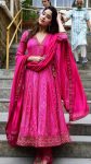 TRENDING GEORGETTE DIGITAL PRINTED EMBROIDERY SEQUENCE WORK GOWN BOTTOM WITH DUPATTA PARTY WEAR WHOLESALE PRICE ETHNIC GARMENT (4)