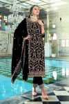 TRENDING GEORGETTE EMBROIDERY MOTI WORK TOP BOTTOM WITH DUPATTA PARTY WEAR WHOLESALE PRICE ETHNIC GARMENT ( (4)