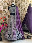 TRENDING GEORGETTE EMBROIDERY SEQUENCE WORK LEHENGA CHOLI WITH DUPATTA PARTY WEAR WHOLESALE PRICE ETHNIC GARMENT (2)