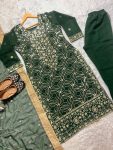 TRENDING GEORGETTE EMBROIDERY SEQUENCE WORK TOP BOTTOM WITH DUPATTA PARTY WEAR WHOLESALE PRICE ETHNIC GARMENT (4)