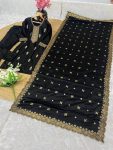 TRENDING MALAY SATIN EMBROIDERY WORK TOP BOTTOM WITH DUPATTA PARTY WEAR WHOLESALE PRIECE ETHNIC GARMENT (5)