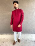 TRENDING RAYON CHIKANKARI MEN’S KURTA WITH PAYJAMA PARTY WEAR WHOLESALE PRICE ETHNIC GARMENT (3)