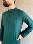 TRENDING RAYON CHIKANKARI MEN’S KURTA WITH PAYJAMA PARTY WEAR WHOLESALE PRICE ETHNIC GARMENT (6)