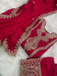 TRENDING SILK EMBROIDERY TOP PALAZZO WITH DUPATTA PARTY WEAR WHOLESALE PRICE ETHNIC GARMENT (1)