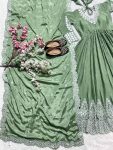 ATTARCTIVE CHINON EMBROIDERY SEQUENCE WORK GOWN BOTTOM WITH DUPATTA PARTY WEAR WHOLESALE PRICE ETHNIC GARMENT (7)