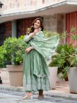 ATTARCTIVE CHINON EMBROIDERY SEQUENCE WORK GOWN BOTTOM WITH DUPATTA PARTY WEAR WHOLESALE PRICE ETHNIC GARMENT (7)