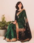 ATTRACTIVE BANARASI SOFT SILK WEAVING ZARI WORK SARE WITH UNSTITCHED BLOUSE PARTY WEAR WHOLESALE PRICE ETHNIC GARMENT (4)