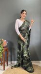 ATTRACTIVE CHIFFON TIE-DYE PRINT WORK READY TO WEAR SAREE WITH UNSTITCHED BLOUSE PARTY WEAR WHOLESALE PRICE ETHNIC GARMENT (23)