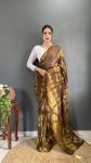 ATTRACTIVE CHIFFON TIE-DYE PRINT WORK READY TO WEAR SAREE WITH UNSTITCHED BLOUSE PARTY WEAR WHOLESALE PRICE ETHNIC GARMENT (31)