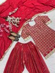 ATTRACTIVE CHINON SILK EMBROIDERY SEQUENCE WORK TOP PATIYA WITH DUPATTA PARTY WEAR WHOLESALE PRICE ETHNIC GARMENT (7)