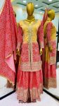 ATTRACTIVE CHINON SILK EMBROIDERY SEQUENCE WORK WORK TOP PALAZZO WITH DUPATTA FESTIVAL WEAR WHOLESALE PRICE ETHNIC GARMENT (8)