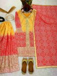 ATTRACTIVE CHINON SILK EMBROIDERY SEQUENCE WORK WORK TOP PALAZZO WITH DUPATTA FESTIVAL WEAR WHOLESALE PRICE ETHNIC GARMENT (8)