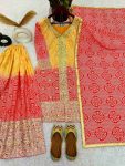 ATTRACTIVE CHINON SILK EMBROIDERY SEQUENCE WORK WORK TOP PALAZZO WITH DUPATTA FESTIVAL WEAR WHOLESALE PRICE ETHNIC GARMENT (8)