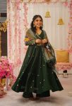 ATTRACTIVE CHINON SILK EMBROIDERY WORK GOWN PALAZZO WITH DUPATTA FESTIVAL WEAR WHOLESALE PRICE ETHNIC GARMENT (3)