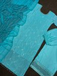 ATTRACTIVE CHINON SILK EMBROIDERY WORK TOP PALAZZO WITH DUPATTA PARTY WEAR WHOLESALE PRICE ETHNIC GARMENT (2)