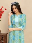 ATTRACTIVE COTTON BLOCK PRINT WORK TOP PANT SET CASUAL WEAR WHOLESALE PRICE ETHNIC GARMENT (5)