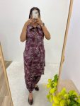 ATTRACTIVE COTTON CHANDERI MILLE PRINT WORK CO-ORD SET OFFICE WEAR WHOLESALE PRICE ETHNIC GARMENT (10)