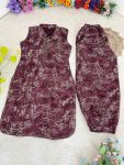 ATTRACTIVE COTTON CHANDERI MILLE PRINT WORK CO-ORD SET OFFICE WEAR WHOLESALE PRICE ETHNIC GARMENT (10)