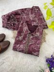 ATTRACTIVE COTTON CHANDERI MILLE PRINT WORK CO-ORD SET OFFICE WEAR WHOLESALE PRICE ETHNIC GARMENT (10)