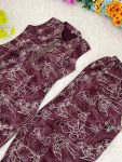 ATTRACTIVE COTTON CHANDERI MILLE PRINT WORK CO-ORD SET OFFICE WEAR WHOLESALE PRICE ETHNIC GARMENT (10)