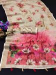 ATTRACTIVE ERODE COTTON DIGITAL PRINT WORK SAREE WITH UNSTITCHED BLOUSE FESTIVAL WEAR WHOLESALE PRICE ETHNIC GARMENT (2)